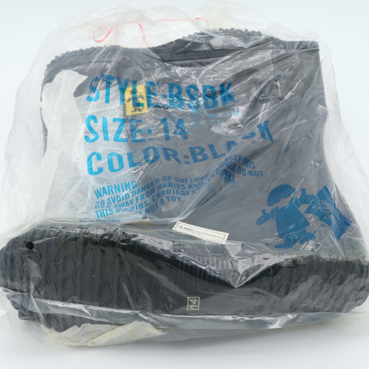 Rubber Slicker Boot - 18in - Black