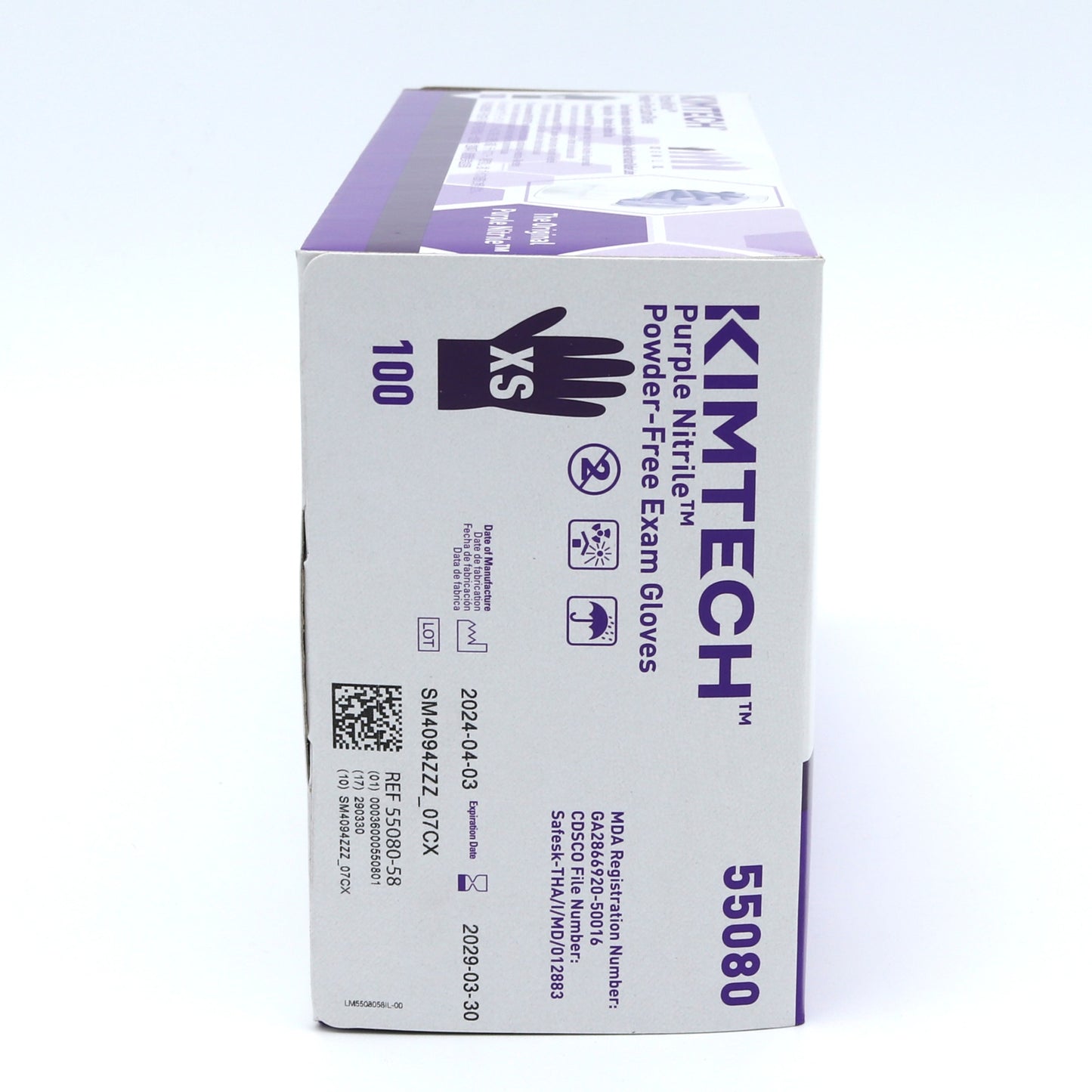 KIMTECH Purple 9.5in Nitrile Medical Exam Glove