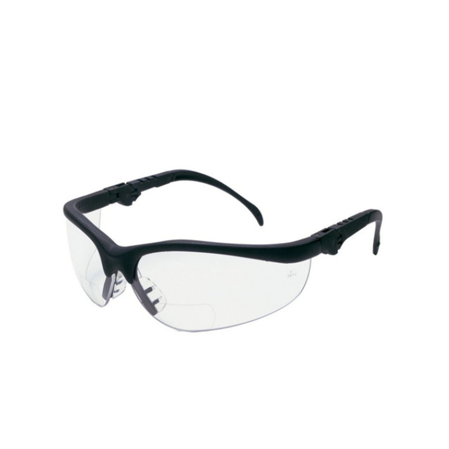 Safety Glass - Crews Klondike Plus Readers, Black Frame, +1.0 Clear Lens