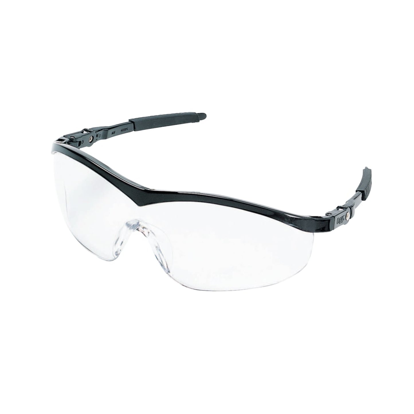 Crews Storm Safety Eyewear - Black Frame, Clear Lenses