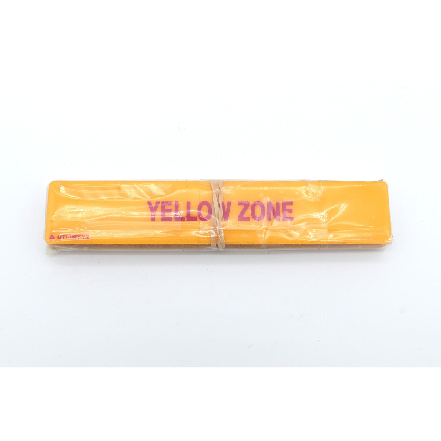 Packaged product with 'Yellow Zone' branding on a white background