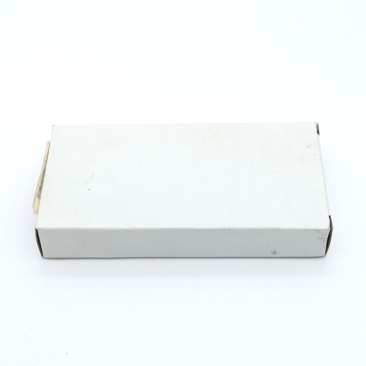 White cardboard box on a white background