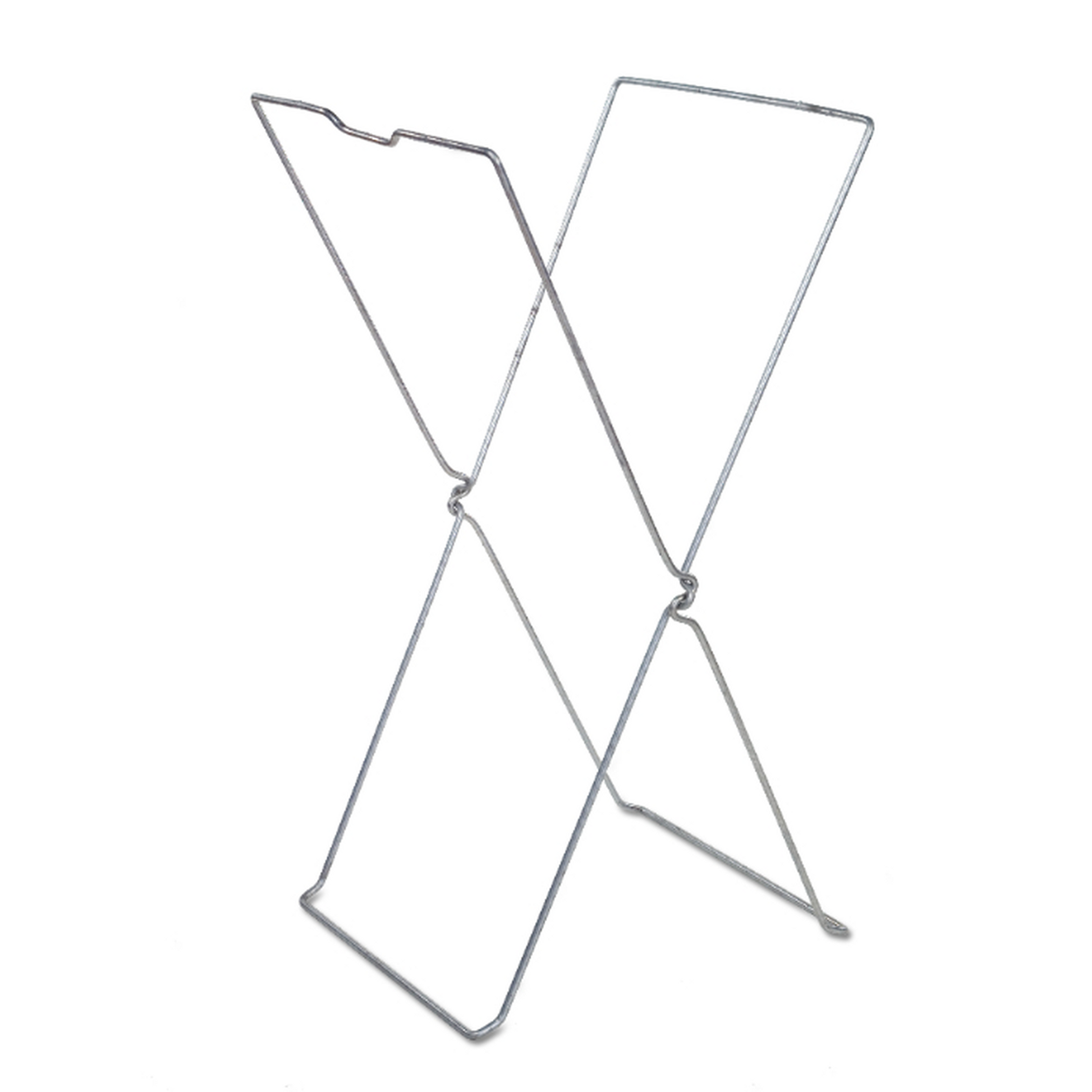 Metallic butterfly-shaped bag holder on a white background