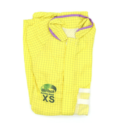 Coverall - Protech - Yellow - Knit Wrist Cuff - Open Ankle - Non-metallic Zipper - CASE OF 40
