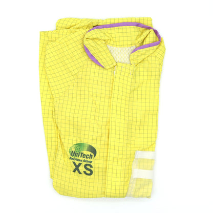 Coverall - Protech - Yellow - Knit Wrist Cuff - Open Ankle - Non-metallic Zipper - CASE OF 40