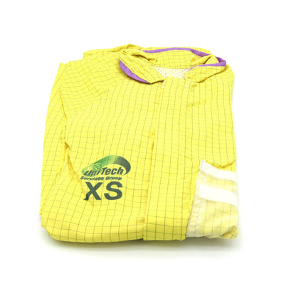 Coverall - Protech - Yellow - Knit Wrist Cuff - Open Ankle - Non-metallic Zipper - CASE OF 40