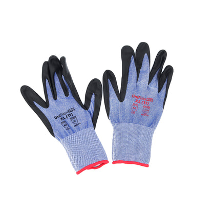 UNIFLEX PRO Nitrile Dipped HPPE Gloves – A6 Cut Resistant Gloves - CASE OF 100 PAIRS