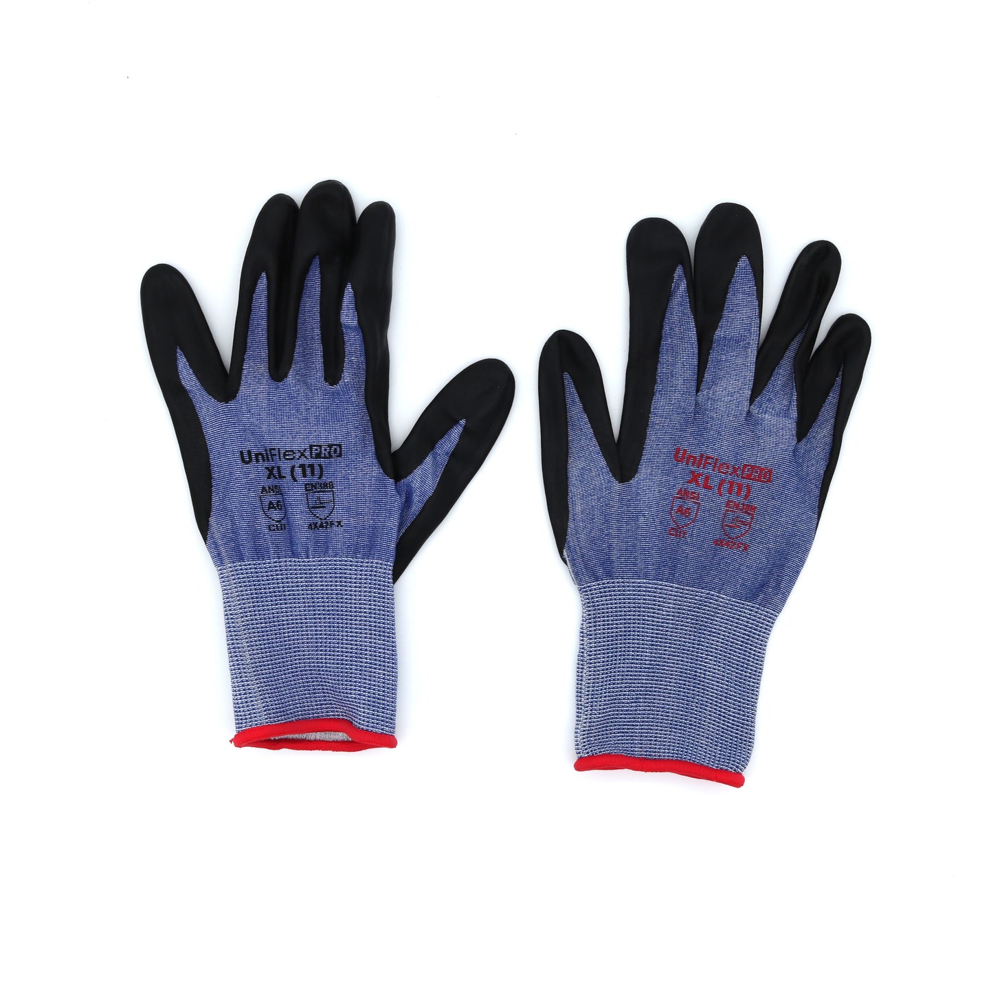 UNIFLEX PRO Nitrile Dipped HPPE Gloves – A6 Cut Resistant Gloves - CASE OF 100 PAIRS