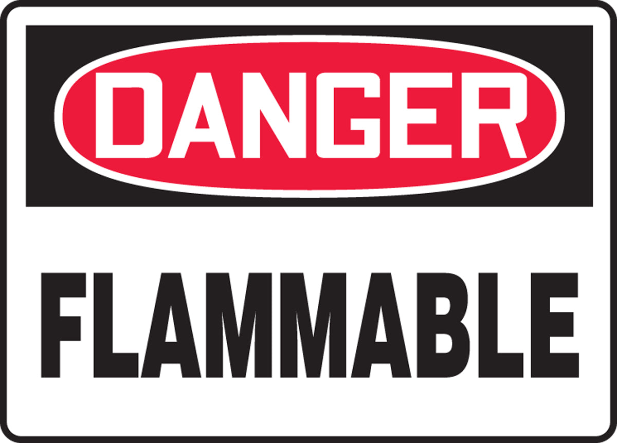 Safety Sign - DANGER FLAMMABLE