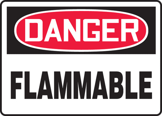 Safety Sign - DANGER FLAMMABLE