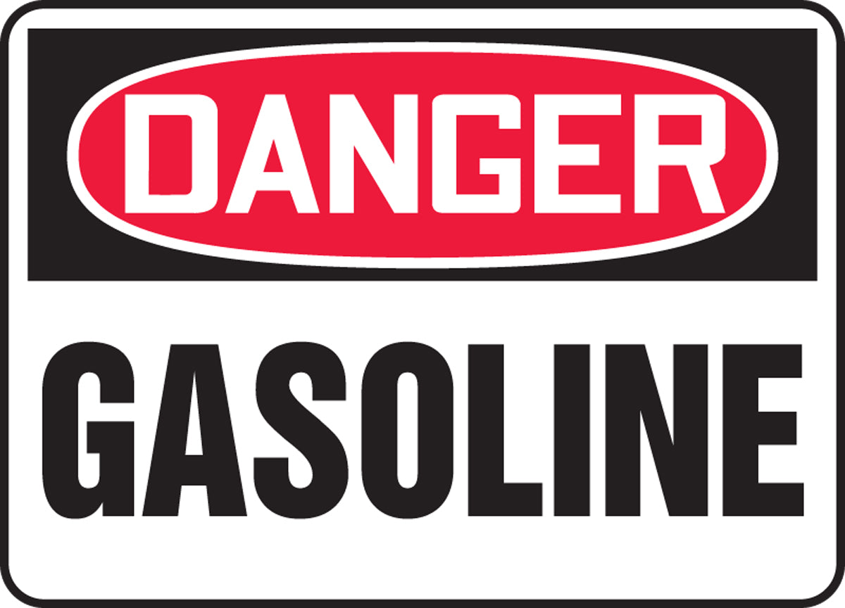 Safety Sign - DANGER GASOLINE