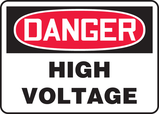 Safety Sign - DANGER HIGH VOLTAGE