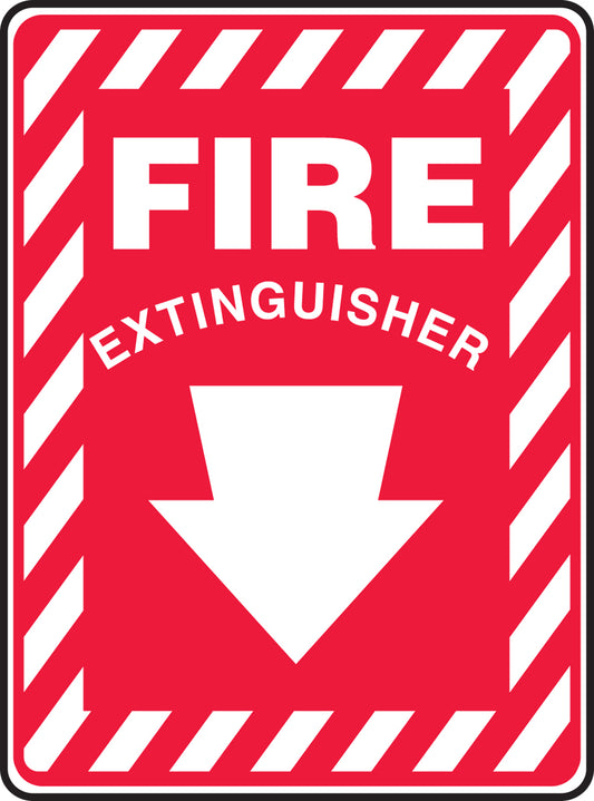 Safety Sign - FIRE EXTINGUISHER (Arrow)