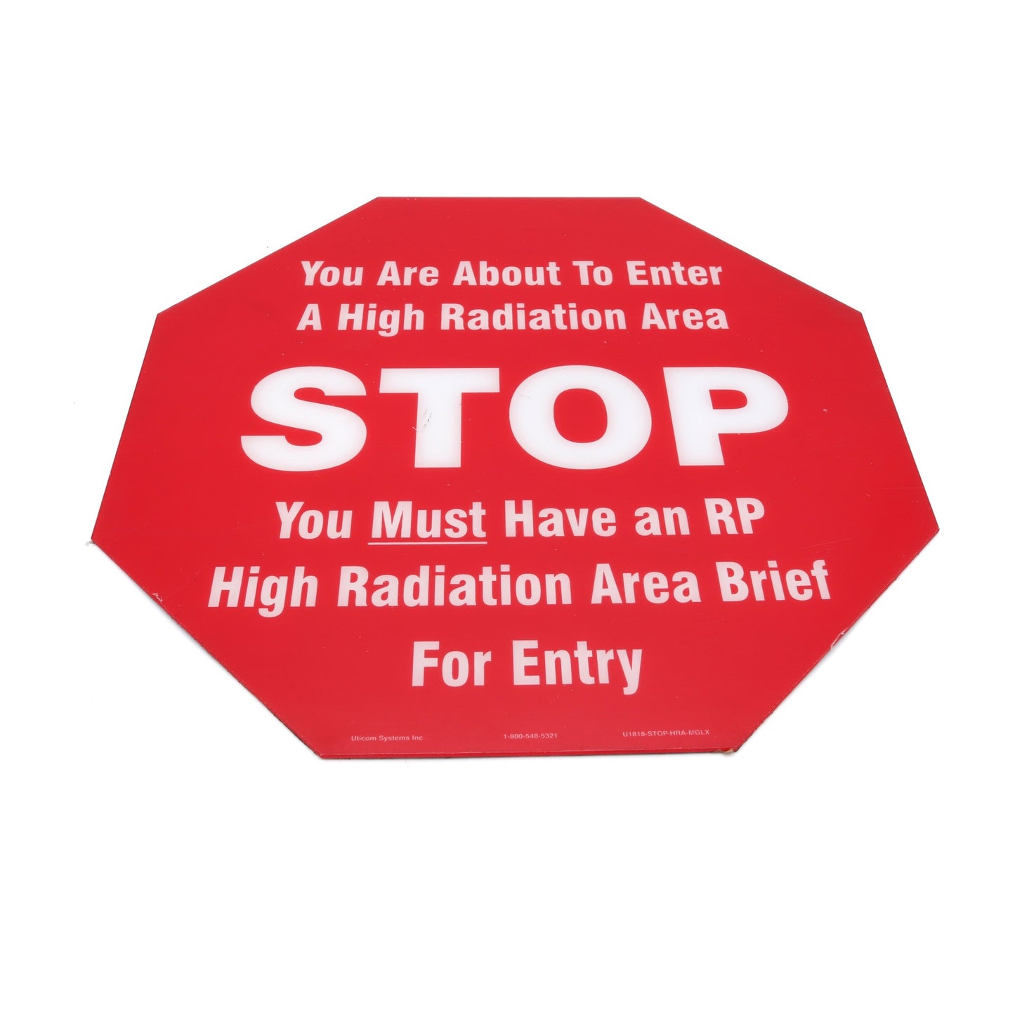 Sign 18in Octogon Magnetic: RP Brief For Entry