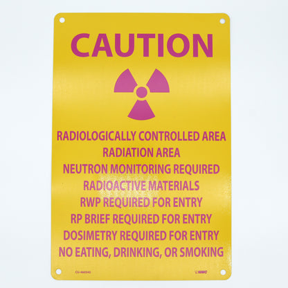 Sign 18in H X: Caution
