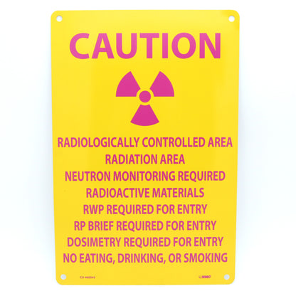Sign 18in H X: Caution