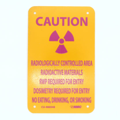 Sign 8in H X: Caution