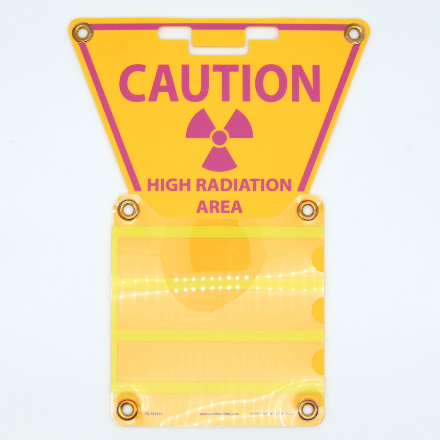 3-Pocket Triangle Sign: High Radiation Area