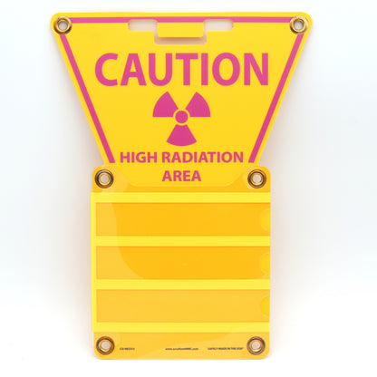 3-Pocket Triangle Sign: High Radiation Area