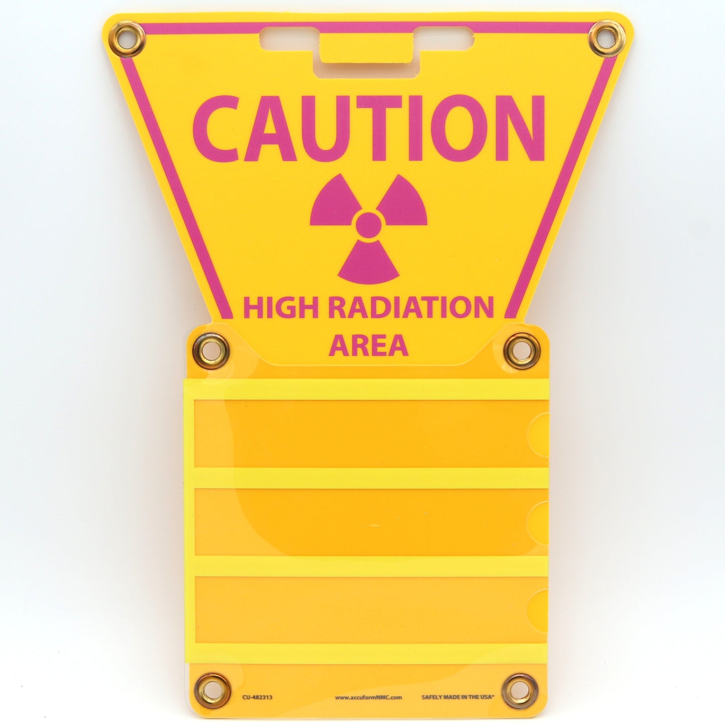 3-Pocket Triangle Sign: High Radiation Area