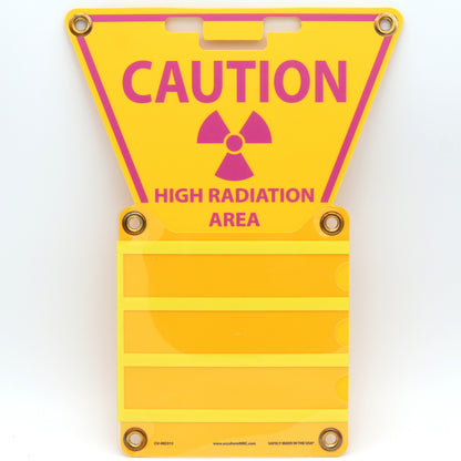 3-Pocket Triangle Sign: High Radiation Area