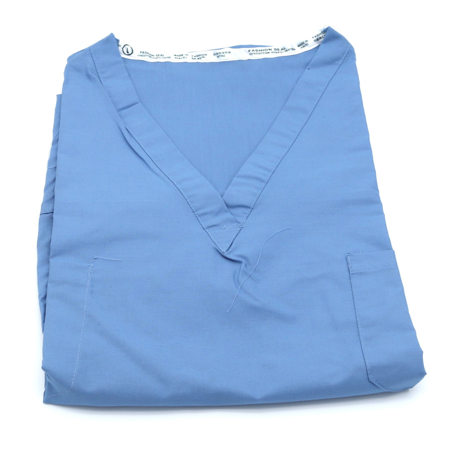 Innerall Scrub Shirt - Short Sleeve - Ceil Blue - Poly/Cotton Blend - CASE OF 36