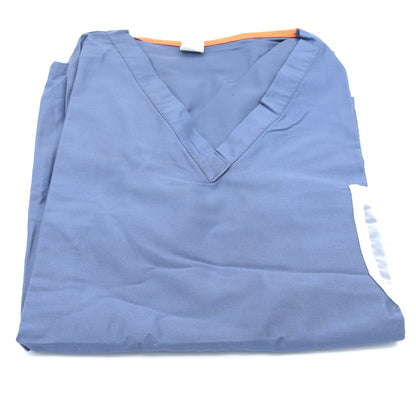 Innerall Scrub Shirt - Long Sleeve - Postman Blue - 100% Cotton - CASE OF 50