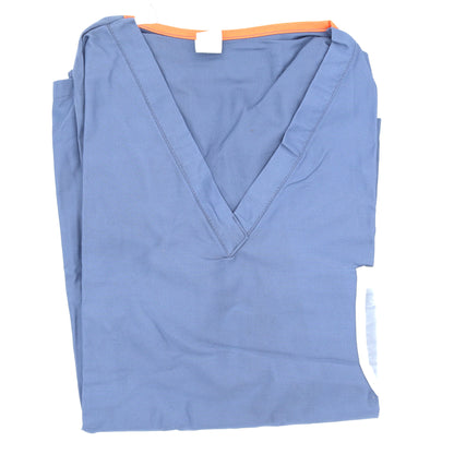 Innerall Scrub Shirt - Long Sleeve - Postman Blue - 100% Cotton - CASE OF 50