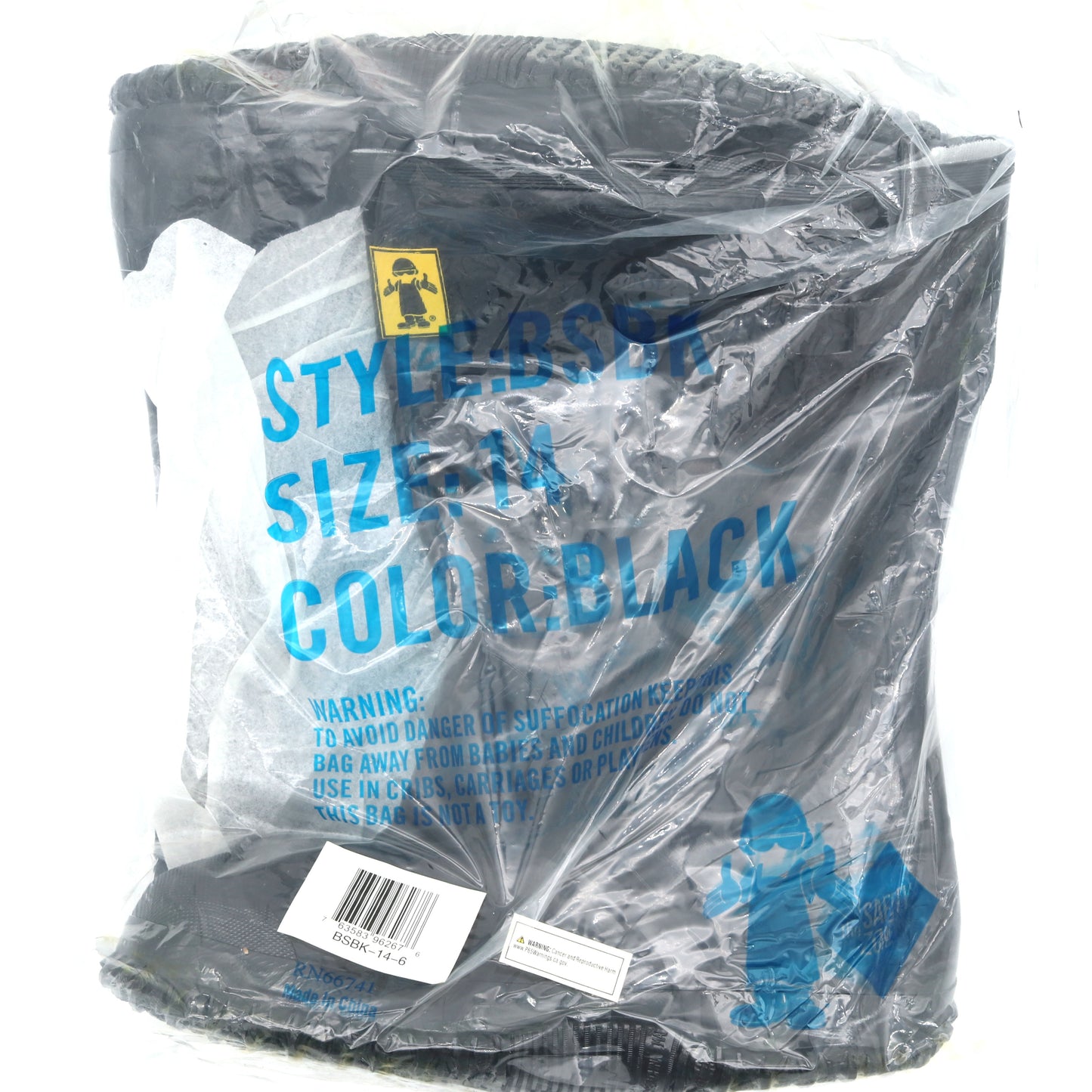 Rubber Slicker Boot - 18in - Black