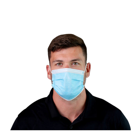 Face Mask With Ear Loop - 3 Ply, 50/box, 40 Boxes/case