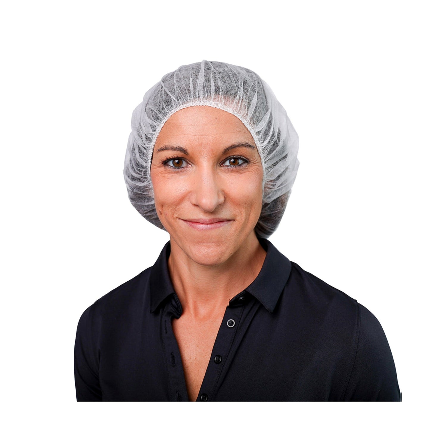 White Bouffant Cap - 21in, 100 Percent Polypropylene, 100 Each/bag