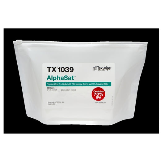 Alcohol Wipes - Size: 9in X 9in; Material: Pre-wetted With 70% IPA; Packaged: 50 Wipers/reclosable Bag, 4 Bags/case