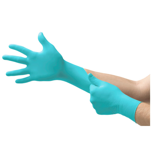Microflex Aloe Sense Nitrile Gloves - Textured Fingertips, Powder Free, Standard Cuff Length