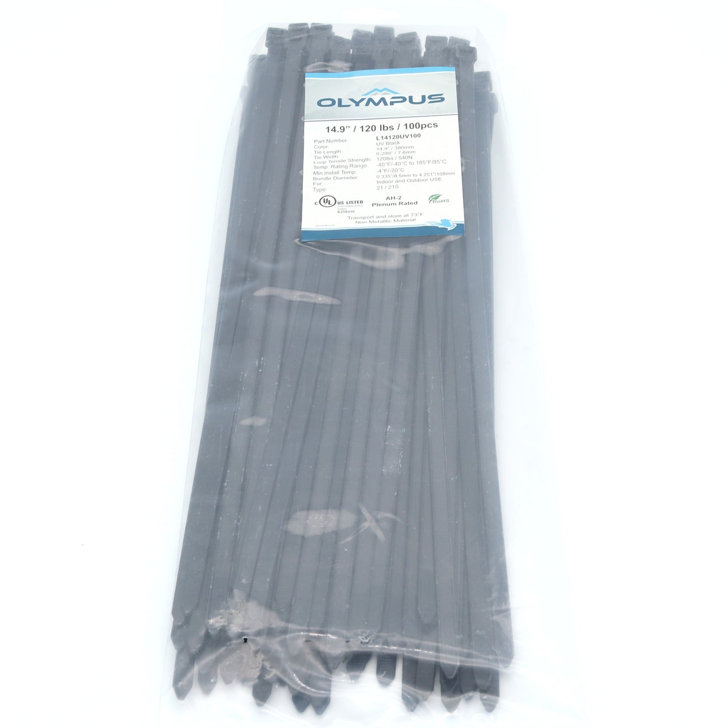 Cable Tie - Locking - 14.5in - Weather Resistant Nylon  - CASE OF 10