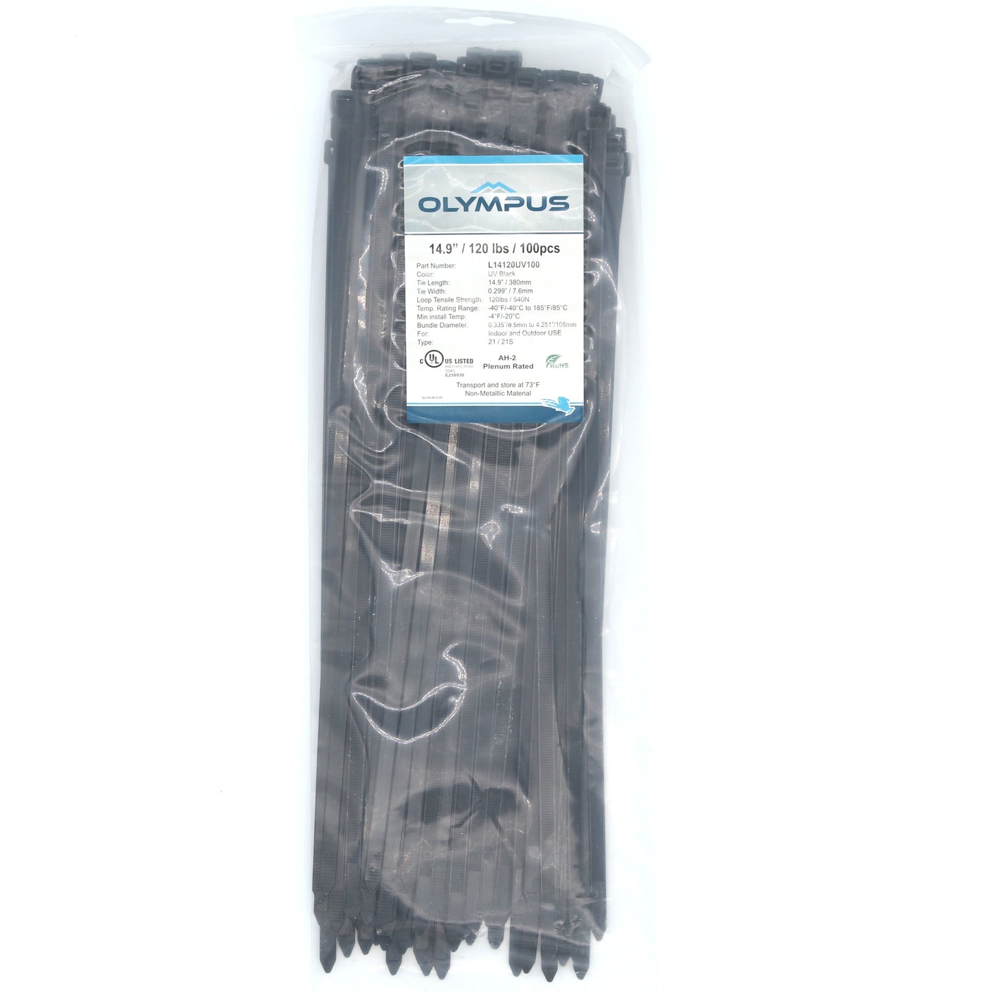Cable Tie - Locking - 14.5in - Weather Resistant Nylon  - CASE OF 10