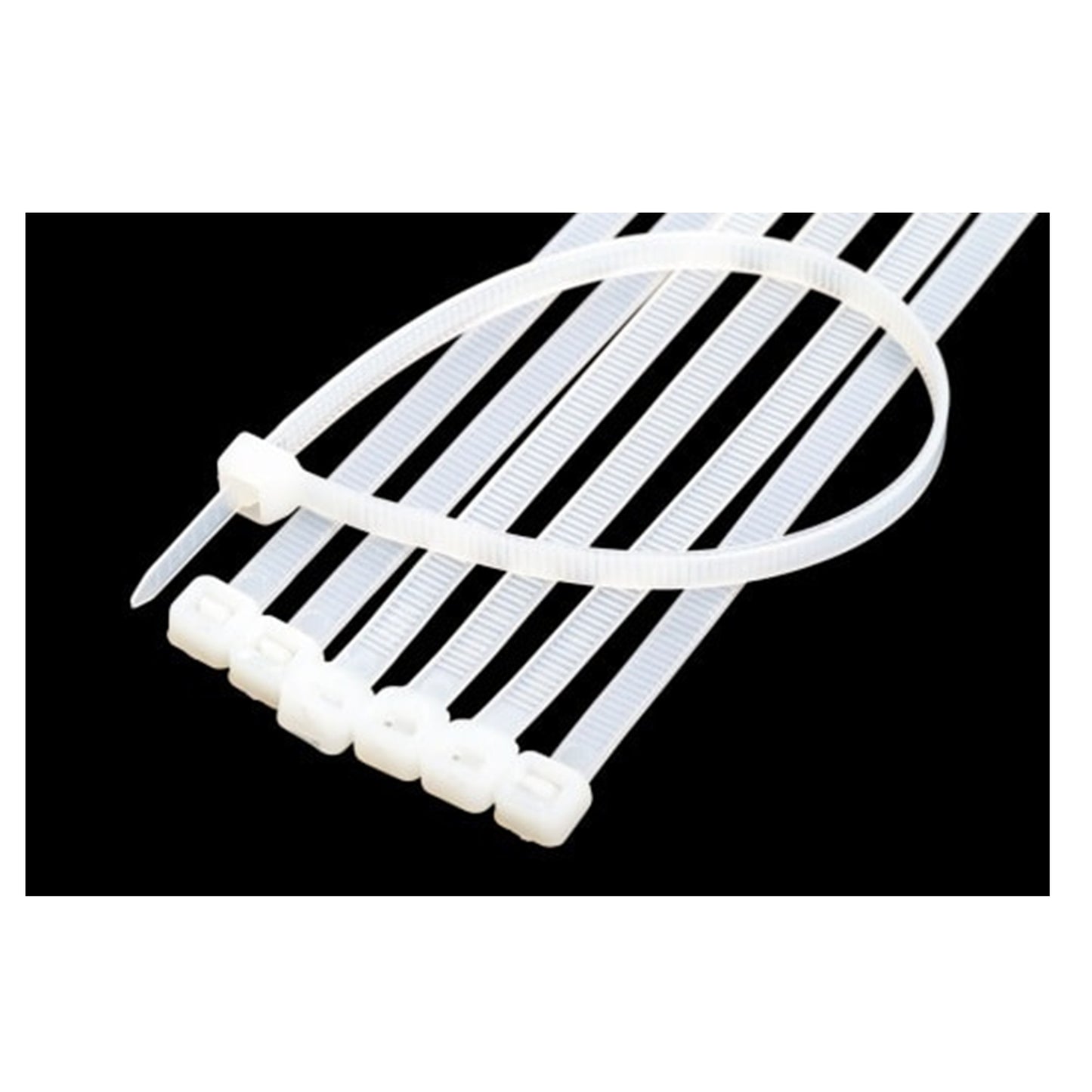 14in Cable Tie - Natural, 50lb. Tensile Strength, 100 Each/pack