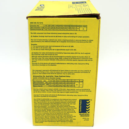 3M Push-In Corded Earplugs -100 Pair Per Box