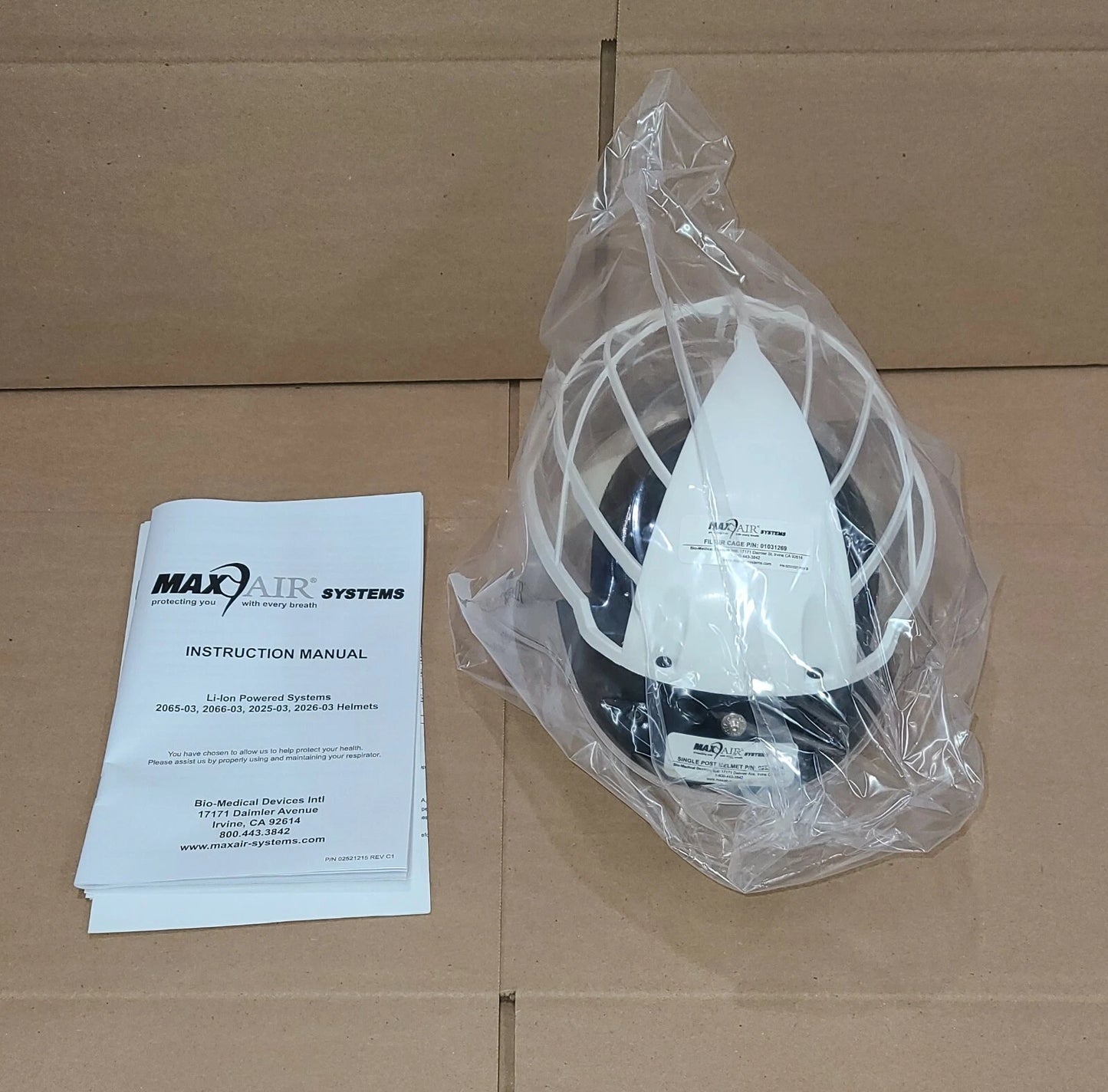 Maxair Single Post Helmet With Ratchet Headband