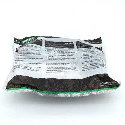 MSA safety equipment packaging with text on a white background