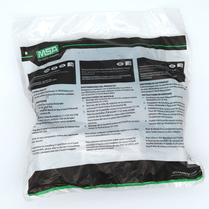 MSA safety equipment packaging with text and branding on a white background