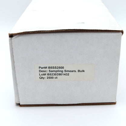 White box with a label on a white background