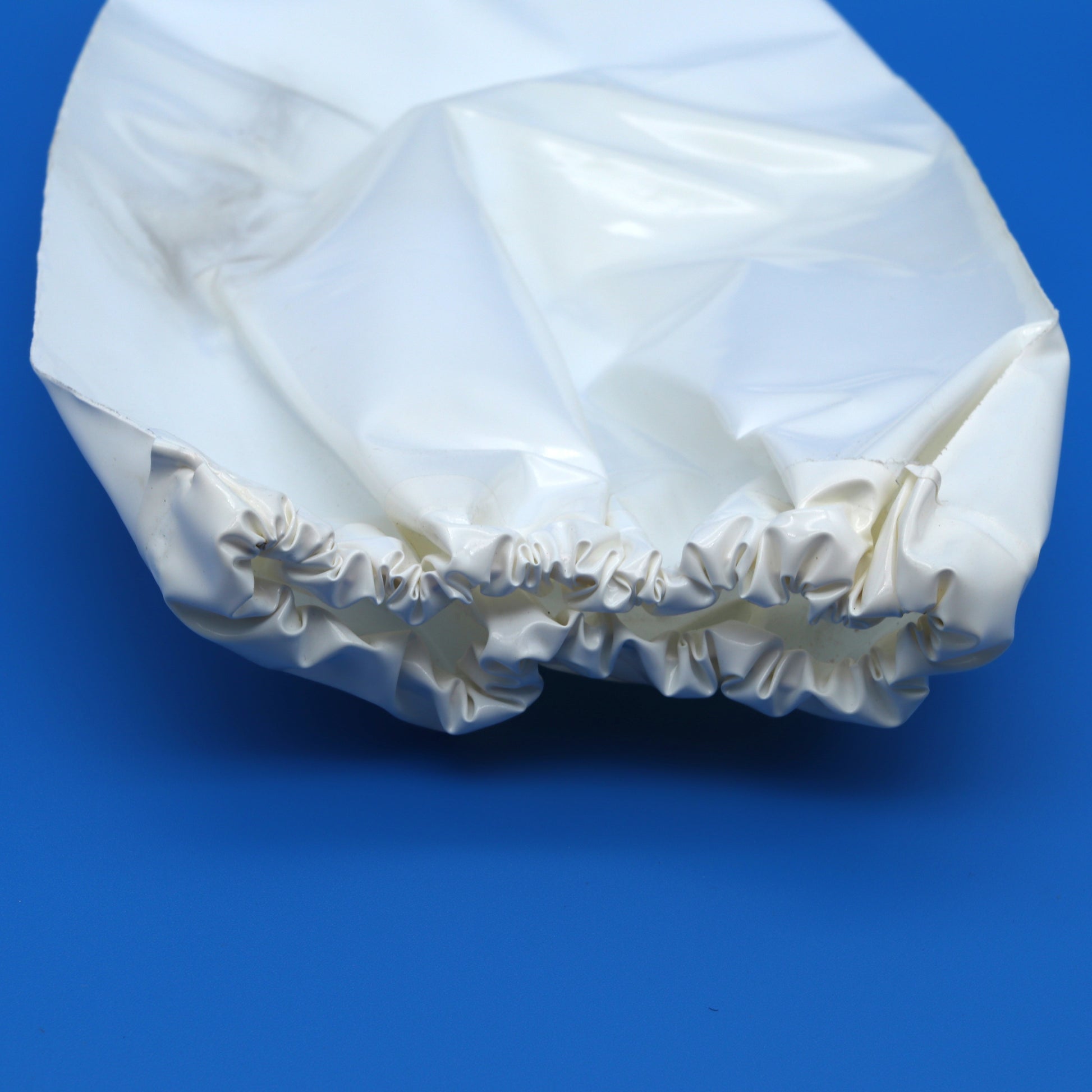 White cover on a blue background