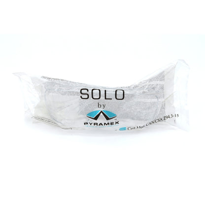 Pyramex Solo by Pyramex safety glasses packaging on a white background