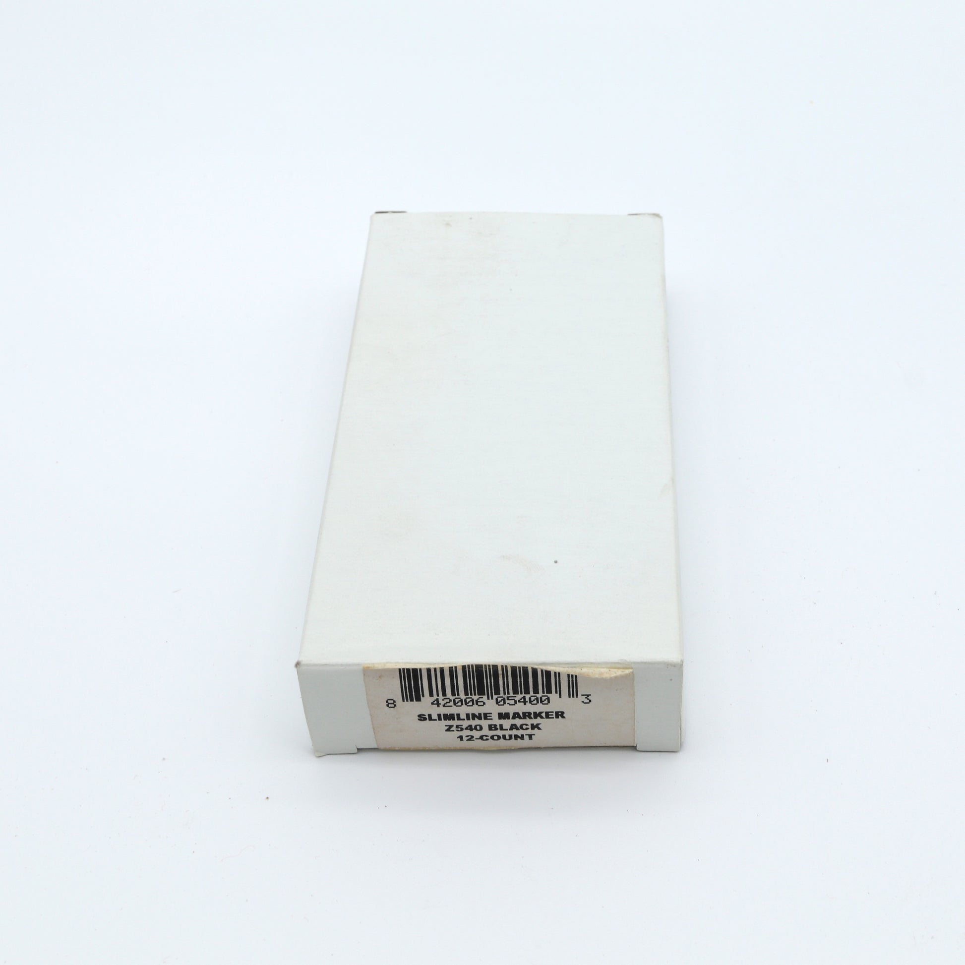 Box of Slimline markers on a white background
