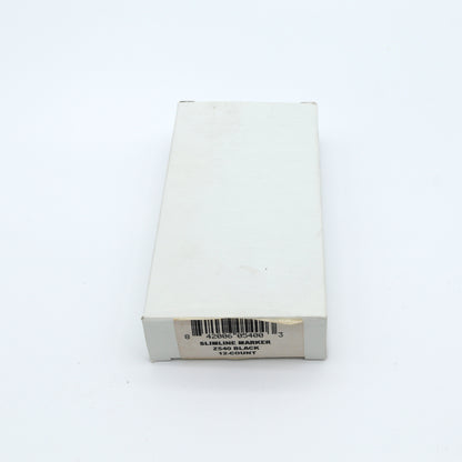 Box of Slimline markers on a white background