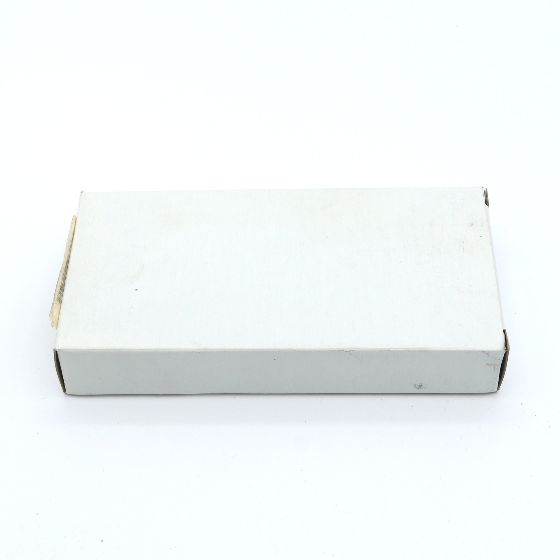 White cardboard box on a white background