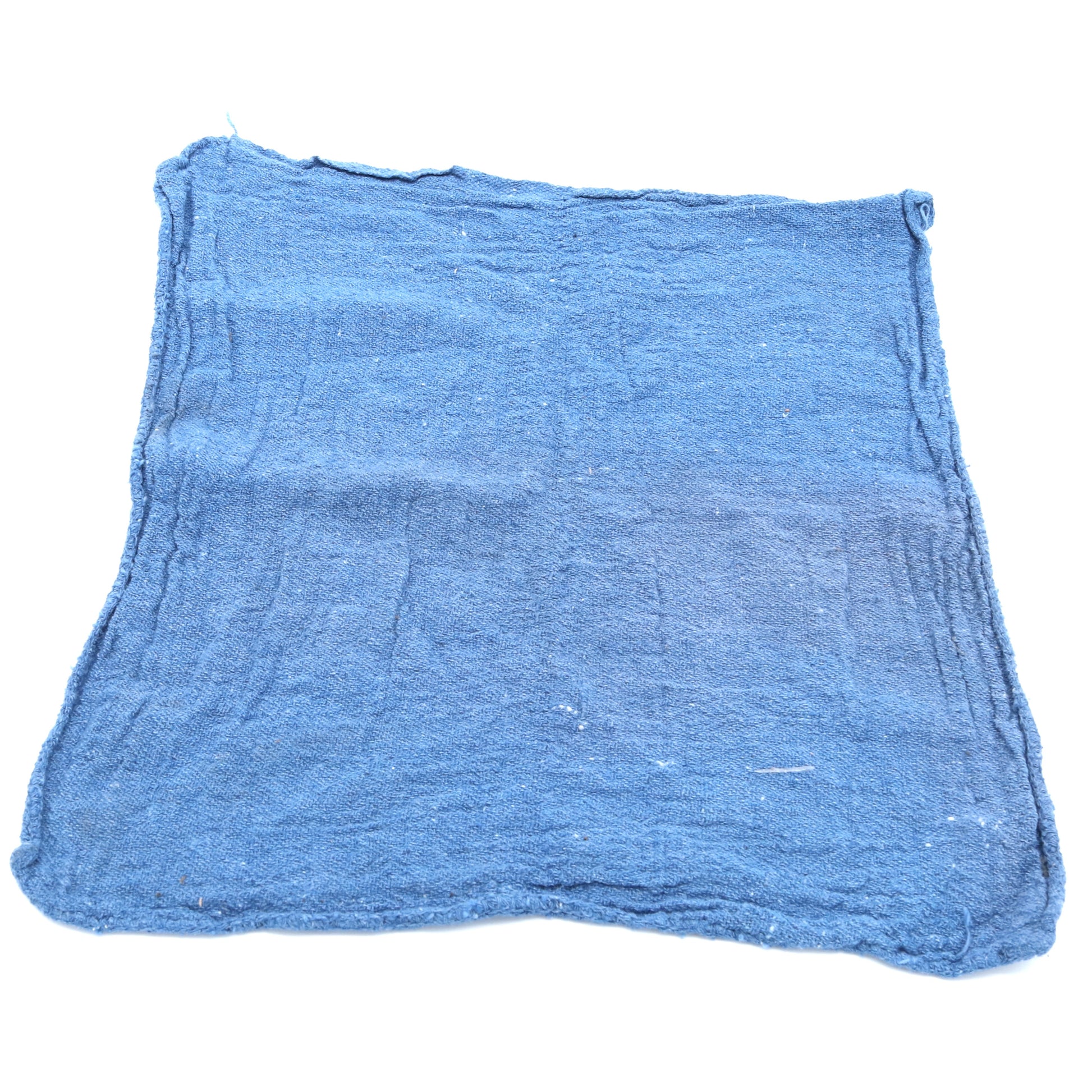 Blue wash clothe on a white background