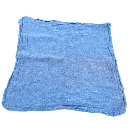 Blue wash clothe on a white background