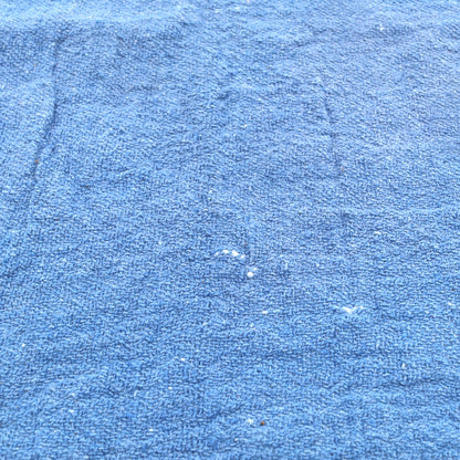 Close-up of blue fabric texture