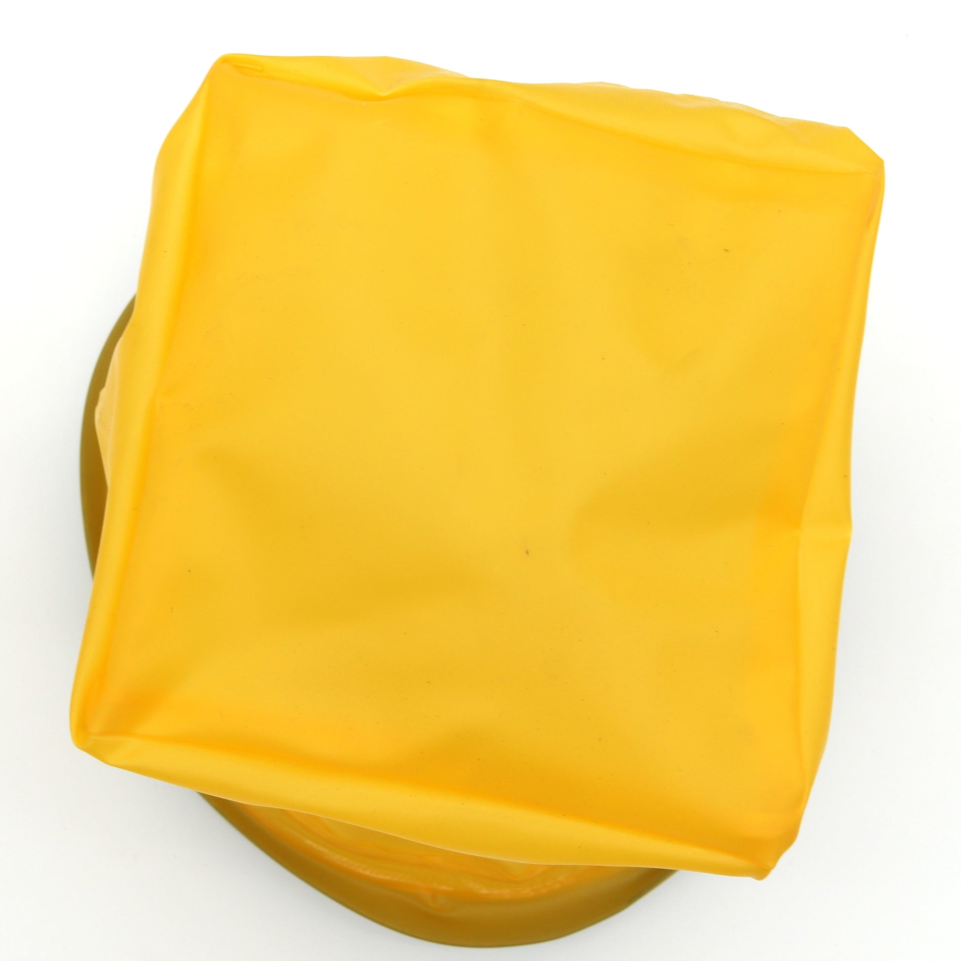 Yellow square object on a white background